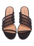 Figure View - Click To Enlarge - ALAÏA - Mesh panel suede slide sandals