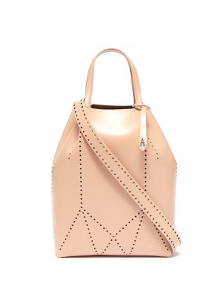 Main View - Click To Enlarge - ALAÏA - Geometric lasercut small leather tote