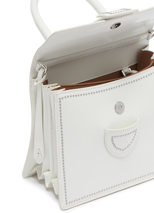 Detail View - Click To Enlarge - ALAÏA - 'Leonie' stud edge small leather bag