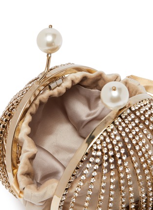 Detail View - Click To Enlarge - ROSANTICA - 'Ruth' faux pearl glass crystal cage sphere clutch