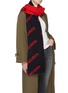Figure View - Click To Enlarge - BALENCIAGA - Logo jacquard scarf