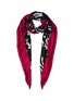 Main View - Click To Enlarge - BALENCIAGA - Logo graphic print silk scarf
