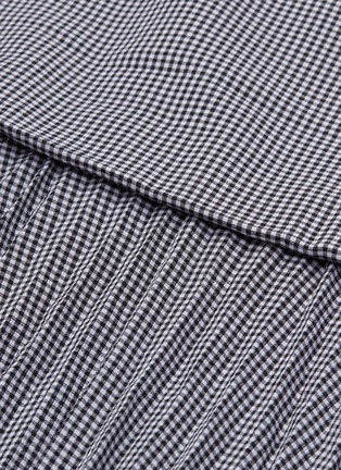 Detail View - Click To Enlarge - C/MEO COLLECTIVE - 'Ovation' pleated underlay gingham check handkerchief skirt