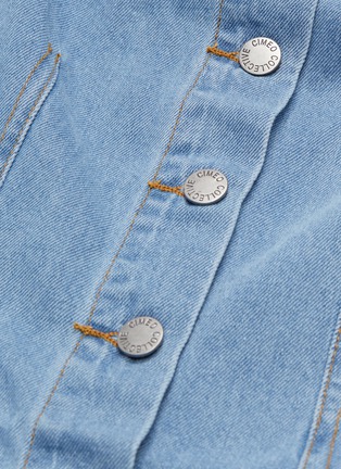 Detail View - Click To Enlarge - C/MEO COLLECTIVE - 'For The Story' puff sleeve darted denim dress