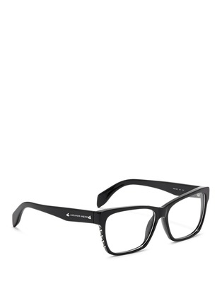 Figure View - Click To Enlarge - ALEXANDER MCQUEEN - Stud square frame optical glasses