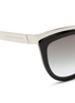 Detail View - Click To Enlarge - ALEXANDER MCQUEEN - Metal brow bar acetate sunglasses