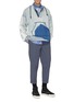 Figure View - Click To Enlarge - INDICE STUDIO - 'Kujan' patchwork denim hoodie