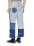 Back View - Click To Enlarge - INDICE STUDIO - 'Dean' belted colourblock jeans