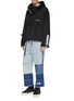 Figure View - Click To Enlarge - INDICE STUDIO - 'Dean' belted colourblock jeans