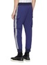 Back View - Click To Enlarge - INDICE STUDIO - 'Epoch' stripe outseam cargo jogging pants