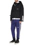 Figure View - Click To Enlarge - INDICE STUDIO - 'Epoch' stripe outseam cargo jogging pants