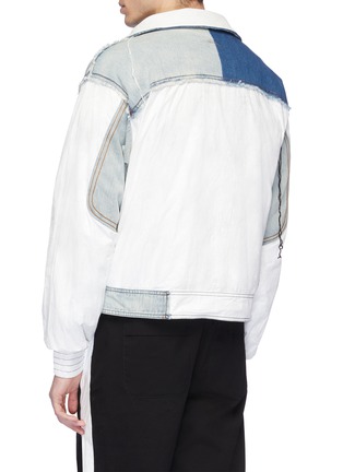 Back View - Click To Enlarge - INDICE STUDIO - Patchwork cropped jacket