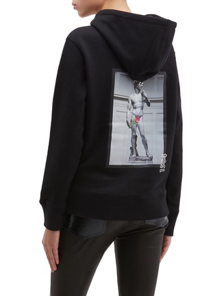 Back View - Click To Enlarge - PABLO ROCHAT - 'David 1504' print unisex hoodie