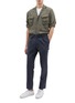Figure View - Click To Enlarge - LARDINI - Linen army shirt