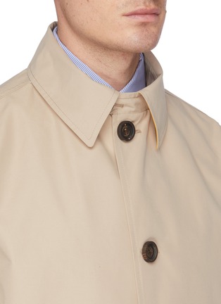 Detail View - Click To Enlarge - LARDINI - Detachable hood raincoat