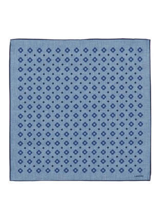 Detail View - Click To Enlarge - LARDINI - Floral polka dot print pocket square