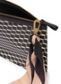Detail View - Click To Enlarge - PIERRE HARDY - 'Cube Perspective' print detachable sash tie large pouch