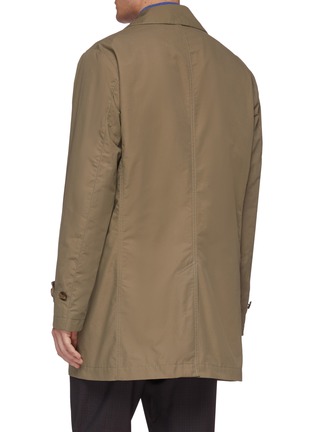 Back View - Click To Enlarge - CHRISTIAN KIMBER - Epaulette cuff raincoat