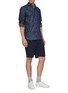 Figure View - Click To Enlarge - CHRISTIAN KIMBER - Garment dyed shorts
