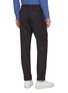 Back View - Click To Enlarge - CHRISTIAN KIMBER - Roll cuff straight leg wool jogging pants