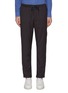 Main View - Click To Enlarge - CHRISTIAN KIMBER - Roll cuff straight leg wool jogging pants