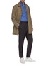Figure View - Click To Enlarge - CHRISTIAN KIMBER - Roll cuff straight leg wool jogging pants