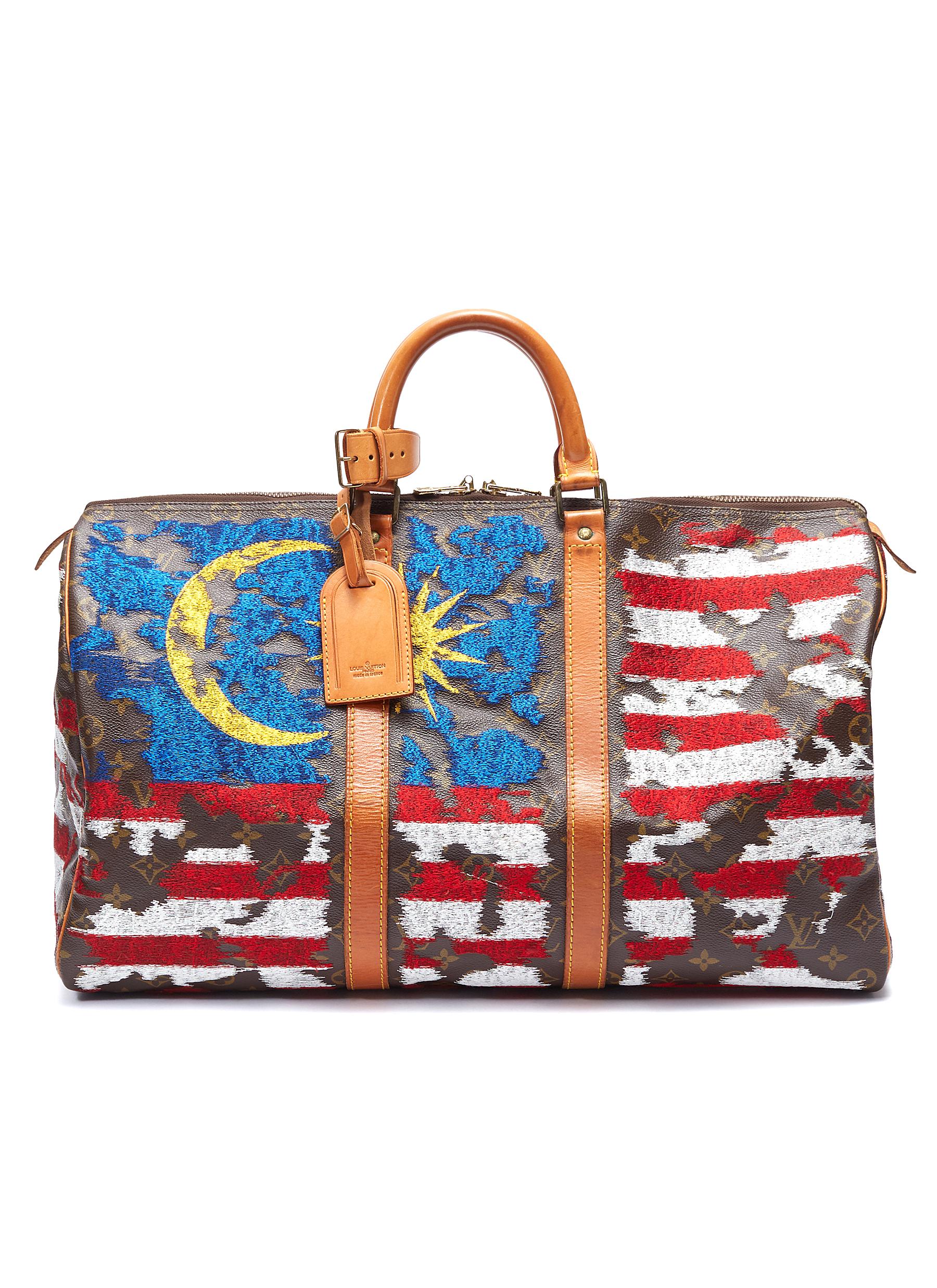 Jay Ahr Louis Vuitton Keepall 50 With National Flag Embroidery Main View Click To Enlarge Jay Ahr Louis Vuitton Keepall 50 With National