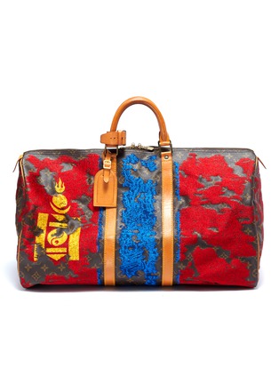 Main View - Click To Enlarge - JAY AHR - Louis Vuitton Keepall 55 with National Flag embroidery – Mongolia