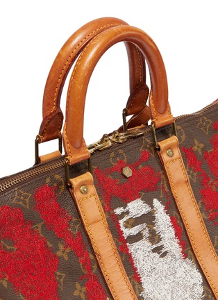 Detail View - Click To Enlarge - JAY AHR - Louis Vuitton Keepall 45 with National Flag embroidery – Switzerland