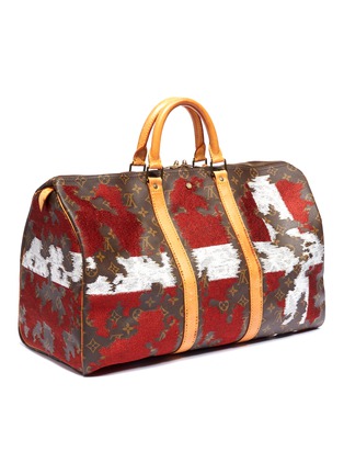Figure View - Click To Enlarge - JAY AHR - Louis Vuitton Keepall 50 with National Flag embroidery – Denmark