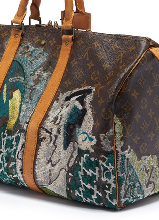 Detail View - Click To Enlarge - JAY AHR - Louis Vuitton Keepall 50 with Shunga embroidery – Act 1 Censored