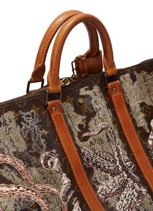 Detail View - Click To Enlarge - JAY AHR - Louis Vuitton Keepall 55 with Shunga embroidery – Act 8 Censored