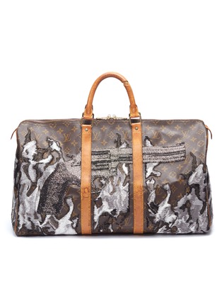 Main View - Click To Enlarge - JAY AHR - Louis Vuitton Keepall 50 with weapons embroidery – Magnum