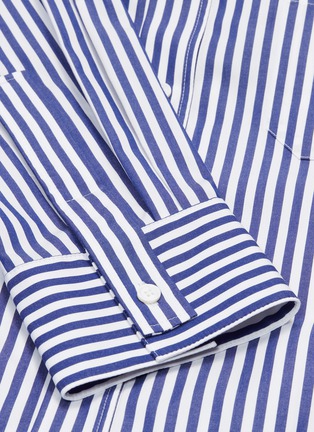  - SOLID HOMME - Layered button placket stripe shirt