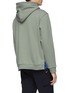 Back View - Click To Enlarge - SOLID HOMME - Zip outseam layered hoodie