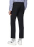 Back View - Click To Enlarge - SOLID HOMME - Zip waist tab twill pants