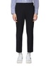 Main View - Click To Enlarge - SOLID HOMME - Zip waist tab twill pants