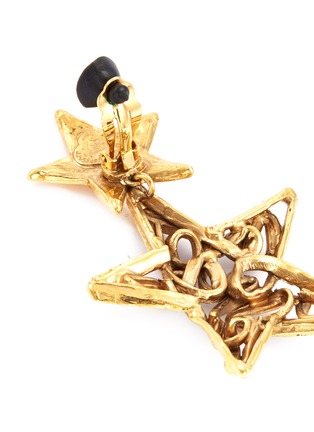 Detail View - Click To Enlarge - LANE CRAWFORD VINTAGE ACCESSORIES - Star drop clip earrings