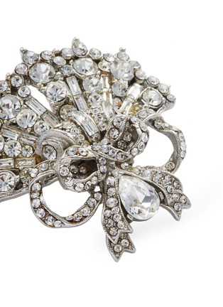 Detail View - Click To Enlarge - LANE CRAWFORD VINTAGE ACCESSORIES - Diamanté fan ribbon brooch