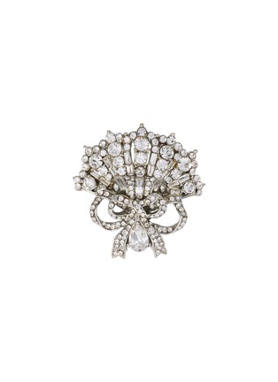 Main View - Click To Enlarge Main View - Click To Enlarge - STAZIA LOREN - Diamanté fan ribbon brooch