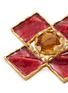 Detail View - Click To Enlarge - LANE CRAWFORD VINTAGE ACCESSORIES - Gemstone embellished cross brooch