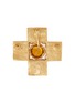  - LANE CRAWFORD VINTAGE ACCESSORIES - Gemstone embellished cross brooch