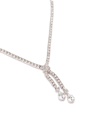 Detail View - Click To Enlarge - LANE CRAWFORD VINTAGE ACCESSORIES - Diamanté fringe drop necklace