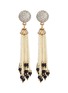 Main View - Click To Enlarge - LANE CRAWFORD VINTAGE ACCESSORIES - Diamanté pearl fringe clip earrings