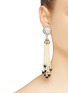 Figure View - Click To Enlarge - LANE CRAWFORD VINTAGE ACCESSORIES - Diamanté pearl fringe clip earrings