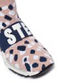 Detail View - Click To Enlarge - STELLA MCCARTNEY - Logo band abstract camouflage intarsia kids sock knit sneakers