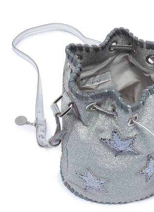 Detail View - Click To Enlarge - STELLA MCCARTNEY - Glitter star appliqué kids bucket bag