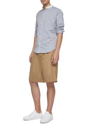 Figure View - Click To Enlarge - RAG & BONE - 'Grandad' Mandarin collar cotton-linen shirt