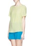 Front View - Click To Enlarge - EQUIPMENT - 'Riley' polka dot silk T-shirt