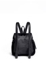 Back View - Click To Enlarge - KARA - Small shearling leather backpack